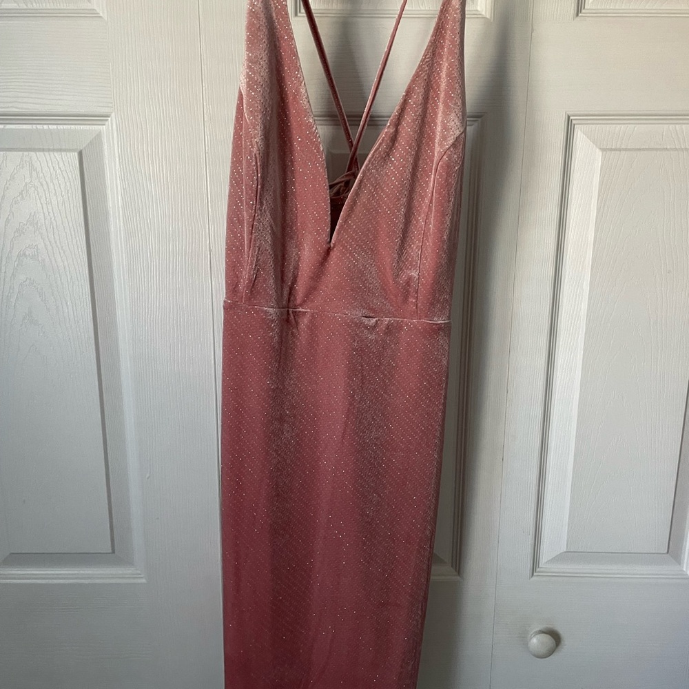 Wedding guest dress pink sleeveless crossback size 2X